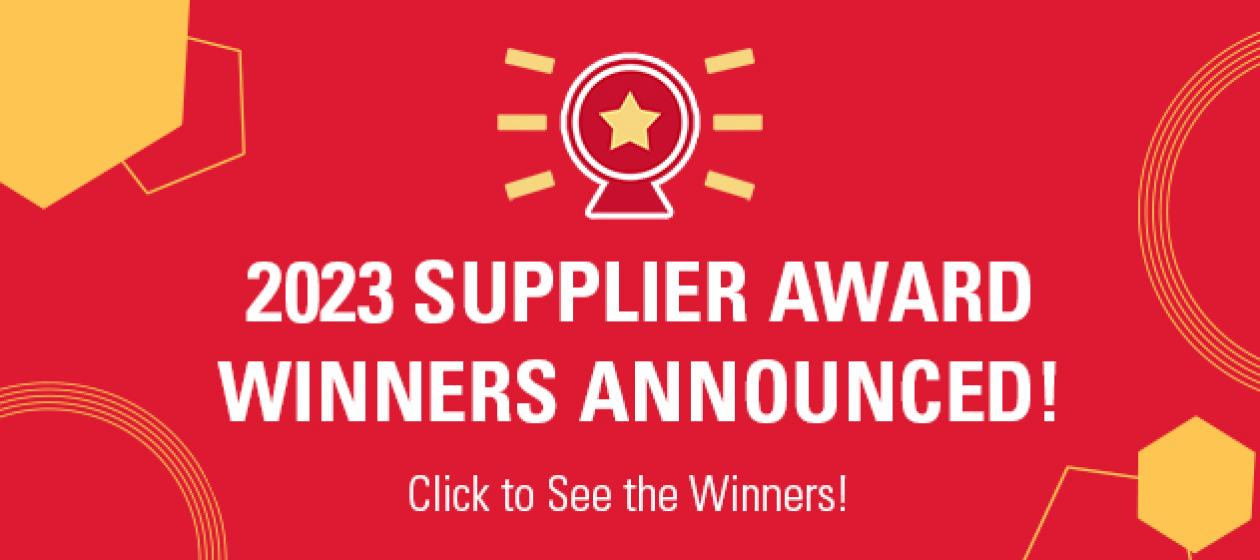 2023 Supplier Award Winners